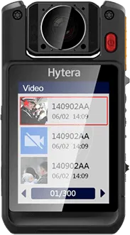 Bodycam Hytera VM780 con lente giratorio